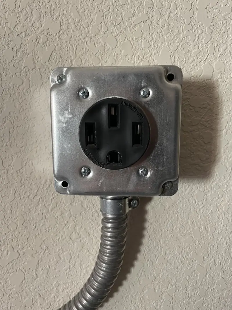 NEMA 14-50 outlet installed for Smart Home Electrical in Eunice